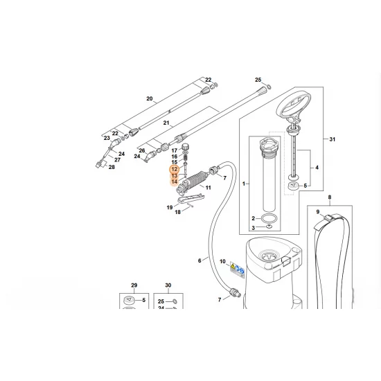 STIHL  Trzpień regulacyjny 4255 500 2900